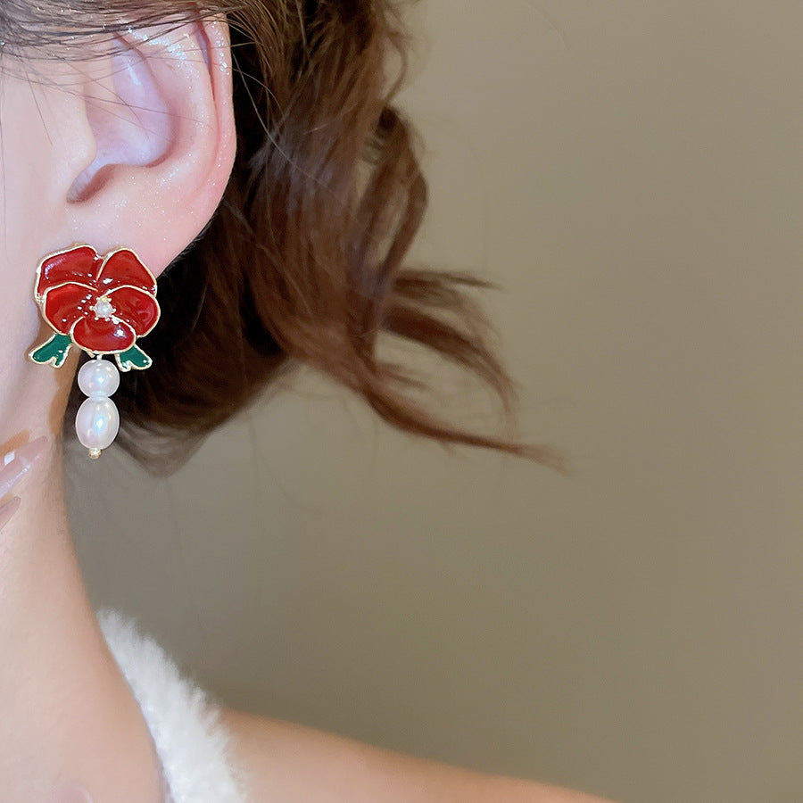 A2廠 韓國韓版玫瑰花蝴蝶結珍珠銀針耳環 批發 折扣@洽客服 25.10.W5「HE28841-HE28842」