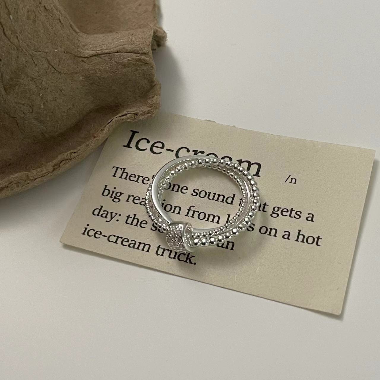 C2廠 韓國韓版鑲鑽交叉圓珠S925純銀戒指 批發 折扣@洽客服 25.11.W1「SR1443」