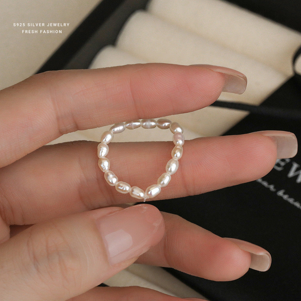 C廠 韓國韓版天然珍珠戒指 批發 折扣@洽客服 25.11.W3「K2420」