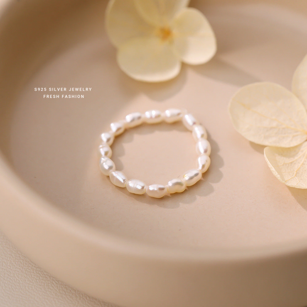 C廠 韓國韓版天然珍珠戒指 批發 折扣@洽客服 25.11.W3「K2420」