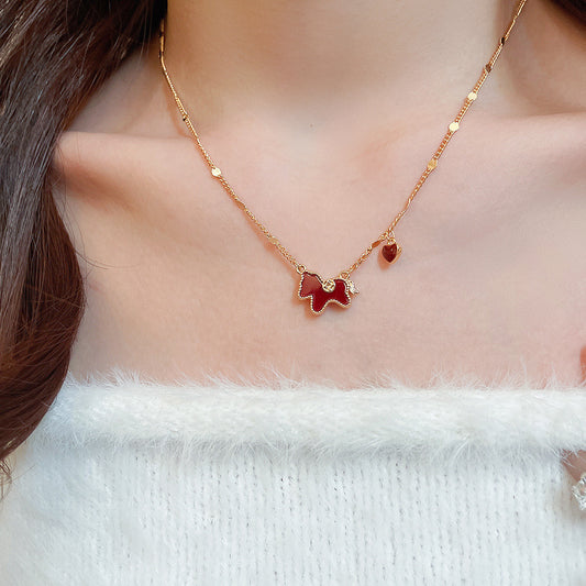 A2廠 韓國韓版滴油小馬電鍍真金項鍊 批發 折扣@洽客服 25.12.W4「HN10848」