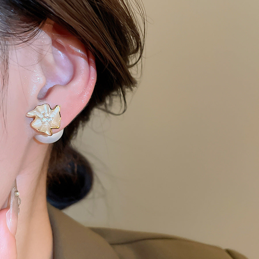 A2廠 韓國韓版鋯石花朵珍珠一款多戴銀針耳環 批發 折扣@洽客服 25.11.W1「HE28949-HE28969」