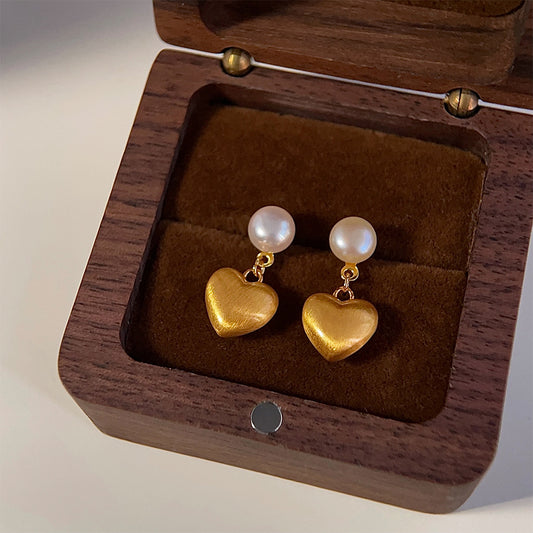 A廠 日韓款 輕奢質感拉絲愛心銀針耳環 批發 折扣@洽客服 25.11.W2「3300」