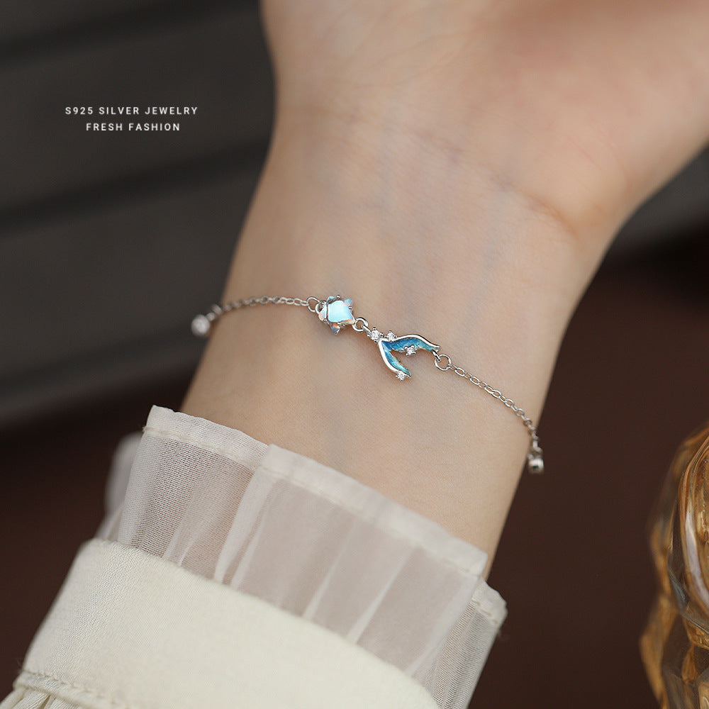 C廠 S925純銀｜ 炫彩美人魚尾手鍊 批發 折扣@洽客服 26.01.W2「L1269」