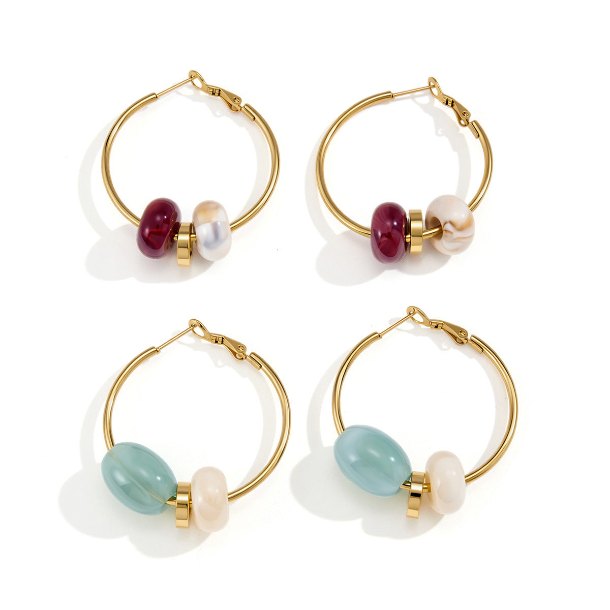 B廠 歐美款CORDELIA 鈦鋼鍍18K金耳環 批發 折扣@洽客服 26.09.W2「JDE0103334」