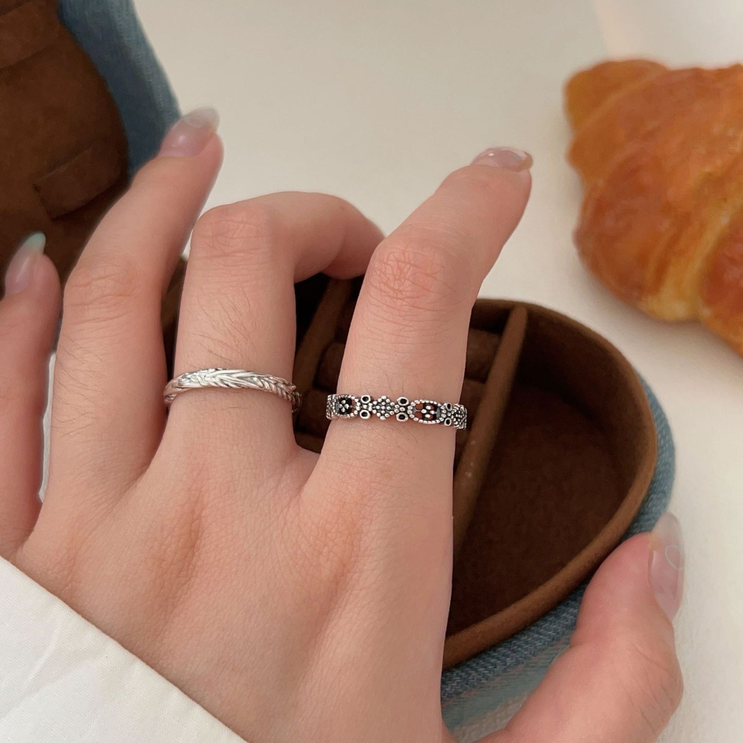 C3廠 韓國韓版幾何麥穗S925純銀戒指 批發 折扣@洽客服 25.12.W2「hjz293 hjz299」