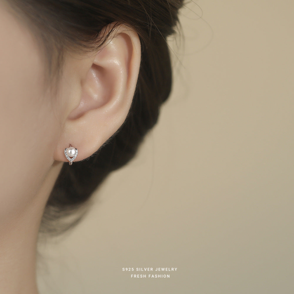 C廠  S925純銀｜愛心珍珠耳環 批發 折扣@洽客服 25.01.W4「E6181」