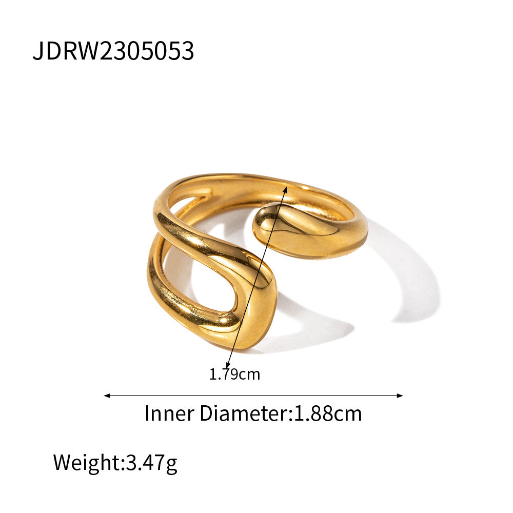 B廠 GOCCIA 不鏽鋼鍍18K戒指「JDRW2305053」24.08 批發折扣@洽客服
