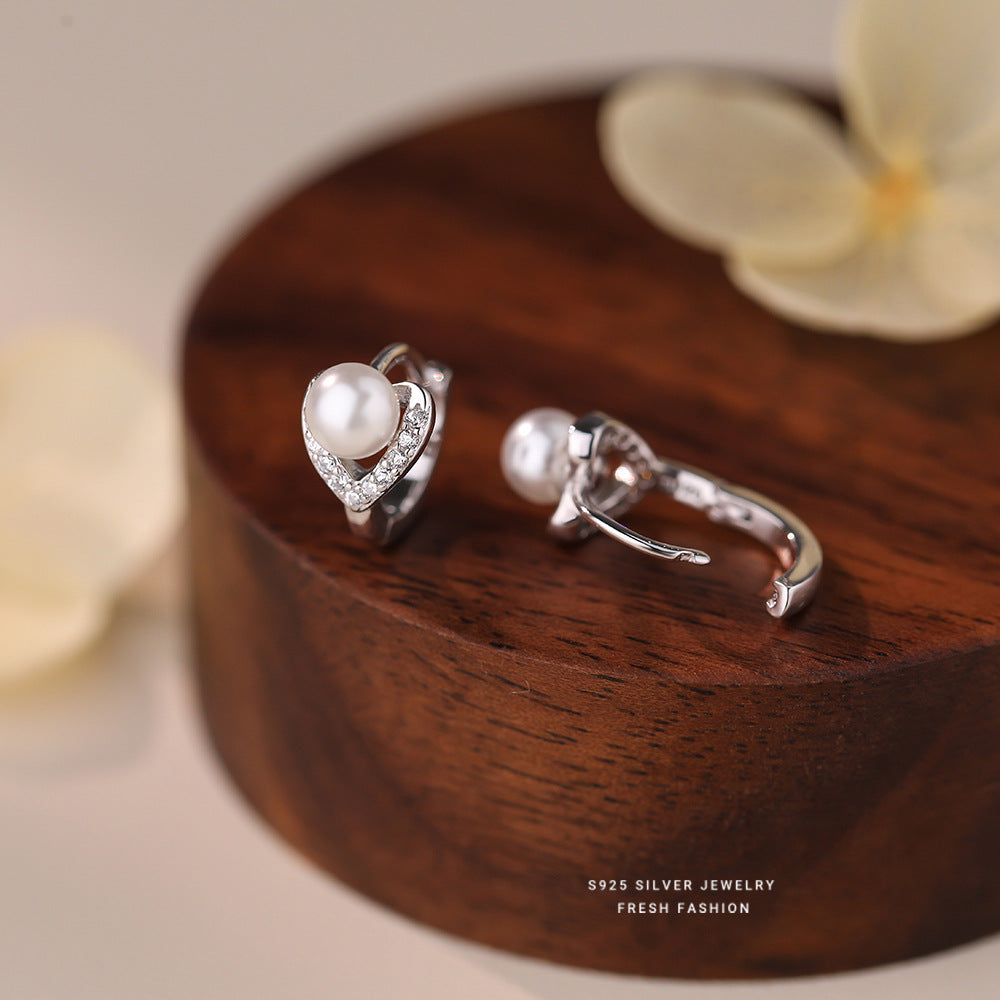 C廠  S925純銀｜愛心珍珠耳環 批發 折扣@洽客服 25.01.W4「E6181」