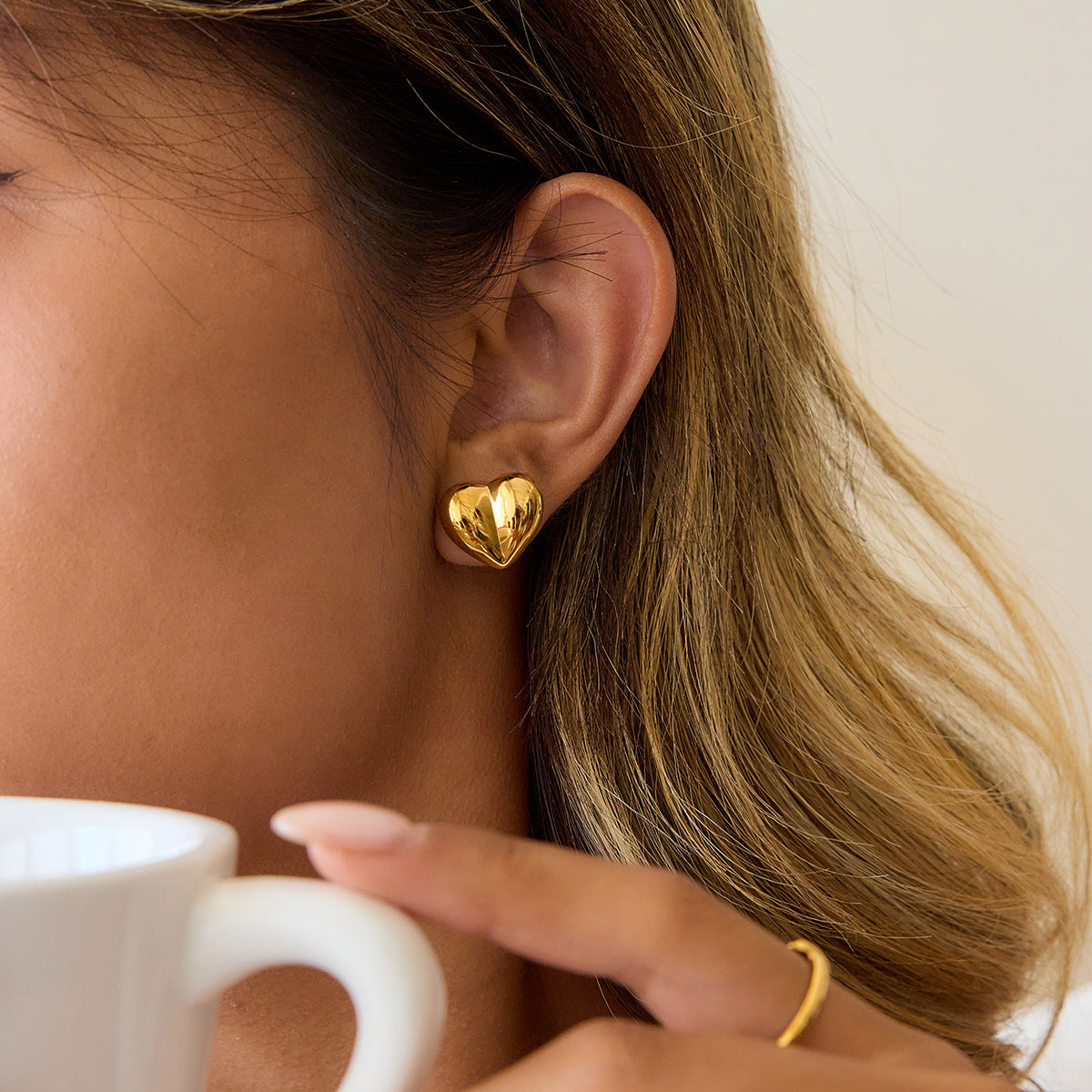 B廠 歐美款 ELIANA 鈦鋼鍍18K金耳環 批發 折扣@洽客服 25.12.W1「JDE0209031」