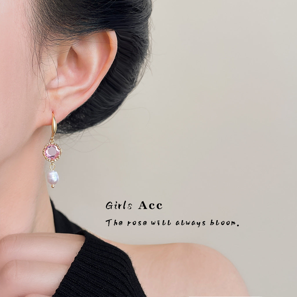 A廠 日韓款 甜美淡水珍珠銀針耳環 批發 折扣@洽客服 25.11.W2「6802」