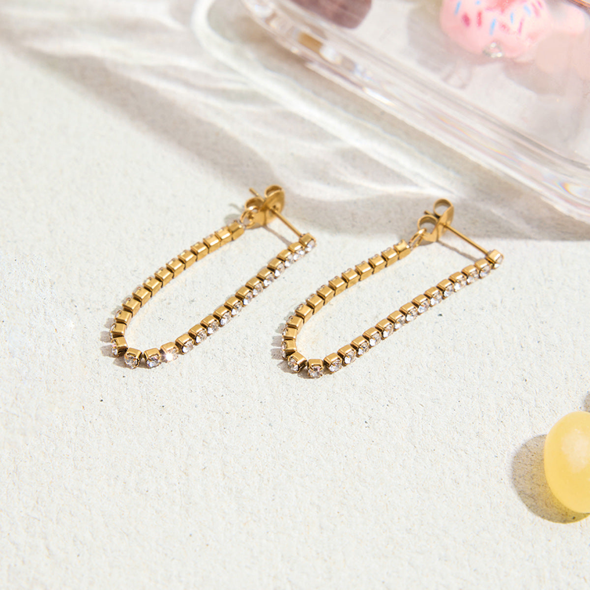 B廠 歐美款 ZOE 鈦鋼鍍18K金耳環 批發 折扣@洽客服 25.11.W2 「JDE0307061」