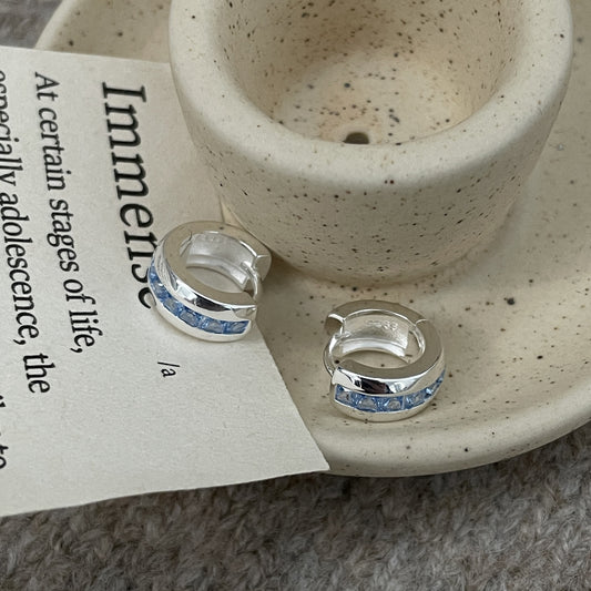 C2廠 925純銀 鑲嵌方形鋯石耳環 批發 折扣@洽客服 26.01.W2「XSE2252」