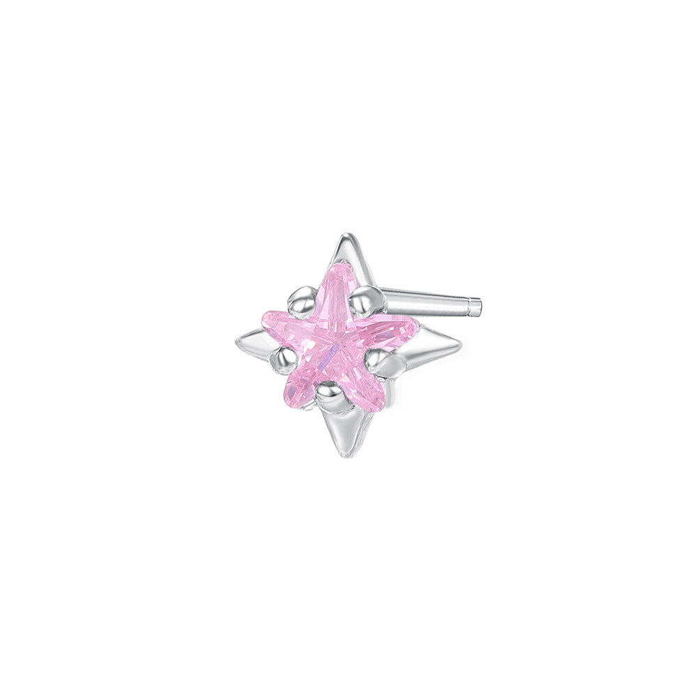 C廠 韓國韓版彩色糖果風星星S999純銀耳環 批發 折扣@洽客服 25.11.W1「E5729」