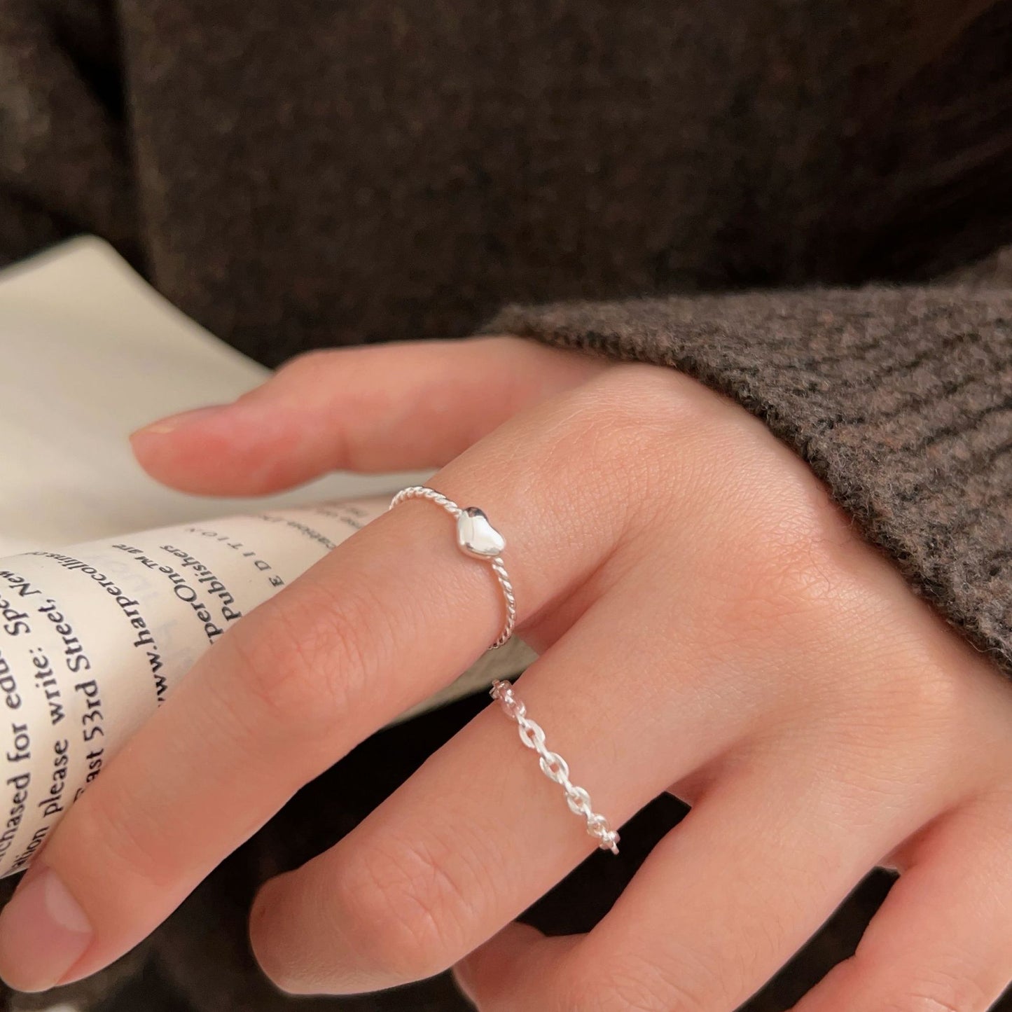 C3廠 韓國韓版愛心S925純銀戒指 批發 折扣@洽客服 26.04.W3「HJZ457 HJZ458」