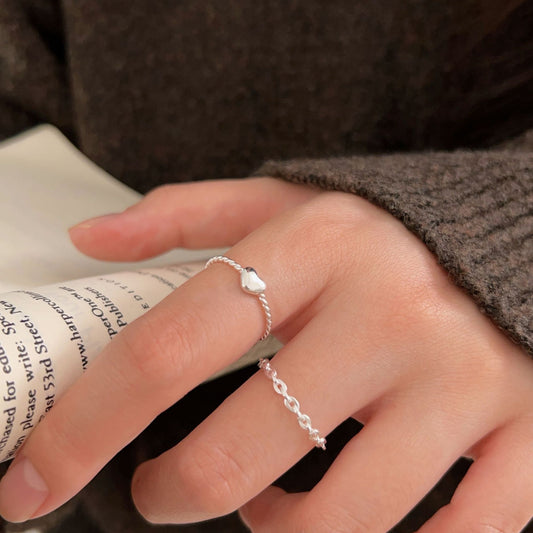 C3廠 韓國韓版愛心S925純銀戒指 批發 折扣@洽客服 26.04.W3「HJZ457 HJZ458」