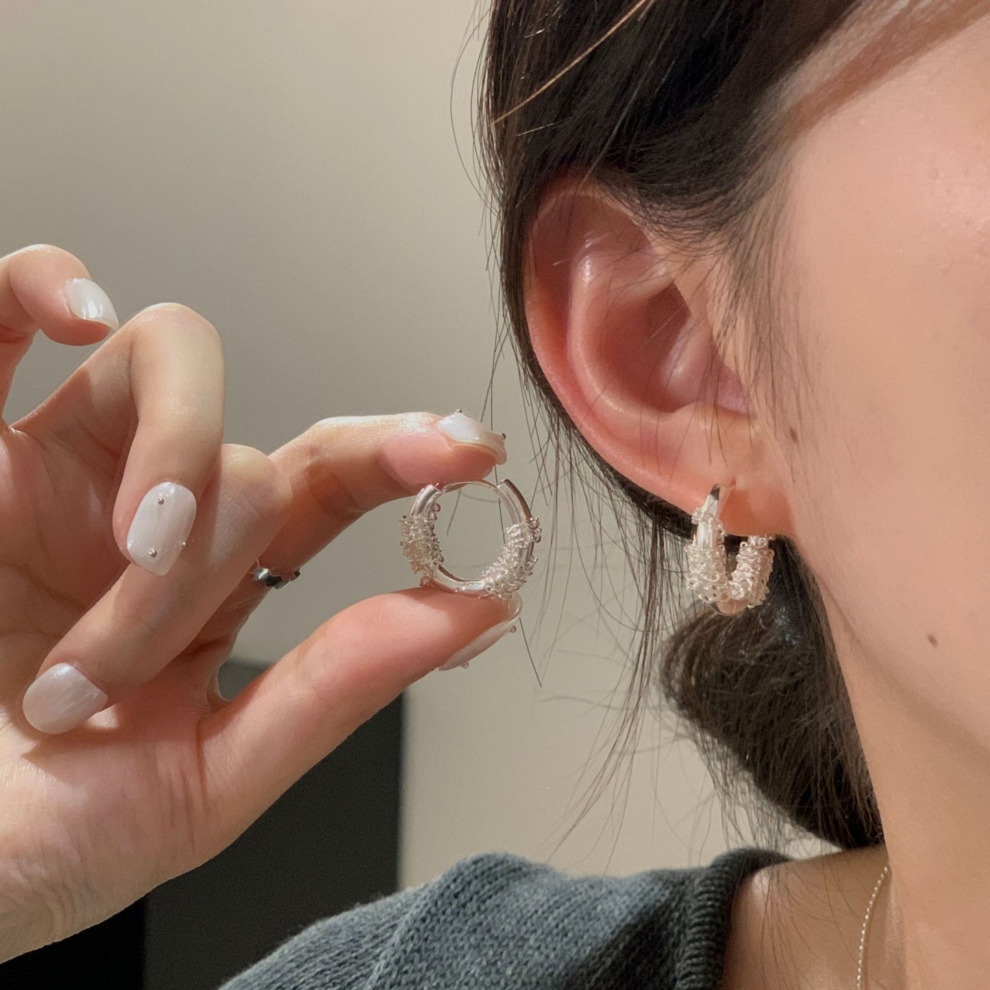 C2廠 韓國韓版復古編織S925純銀耳環 批發 折扣@洽客服 25.11.W3「SE2506」