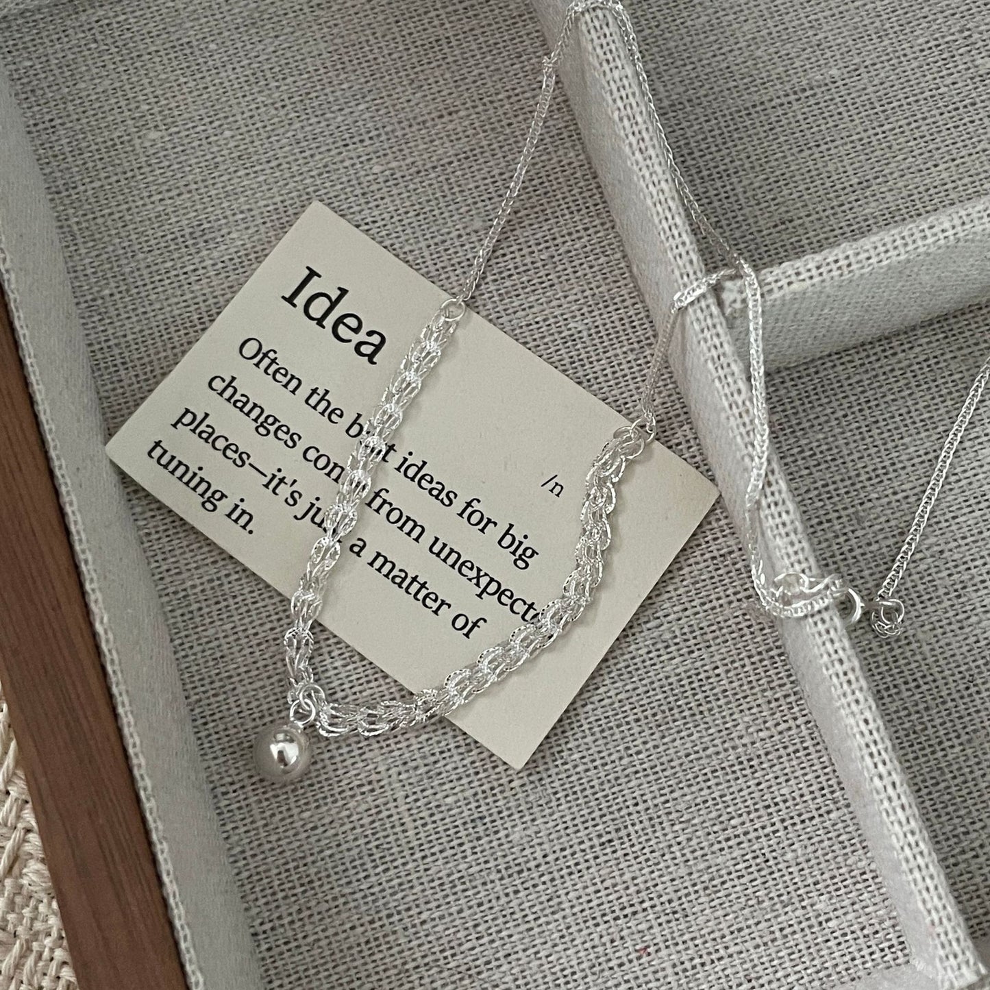 C2廠 韓系限量款簡約閃光S925純銀項鏈批發 折扣@洽客服 26.03.W3「SN3497」