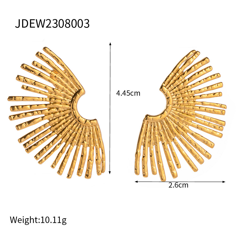 D廠 歐美款 HEJIA 鈦鋼18K金耳環「JDEW2308003」24.12.W4 批發折扣@洽客服