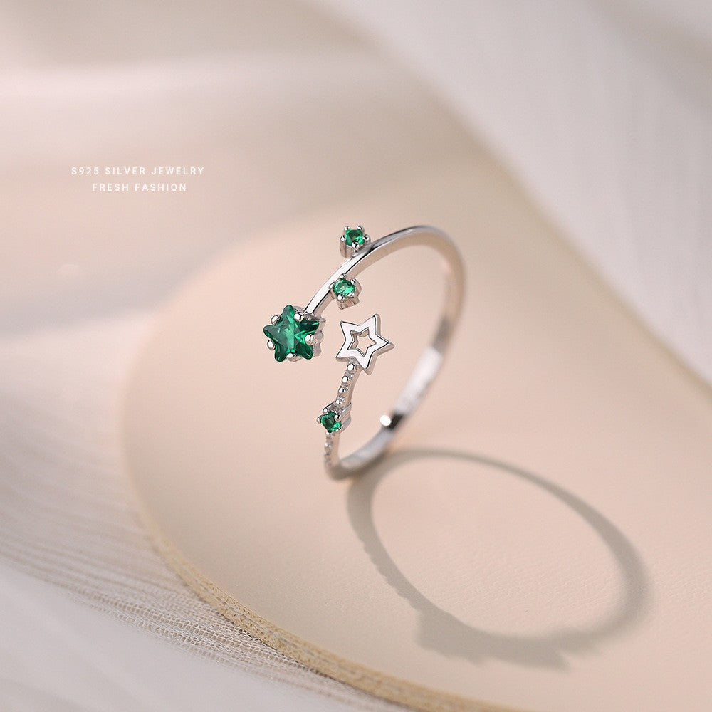 C廠 韓國韓版五角星鍍18K金S925純銀戒指 批發 折扣@洽客服 25.10.W5「K1060」