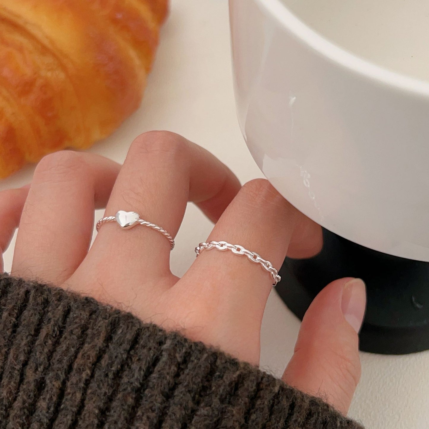 C3廠 韓國韓版愛心S925純銀戒指 批發 折扣@洽客服 26.04.W3「HJZ457 HJZ458」