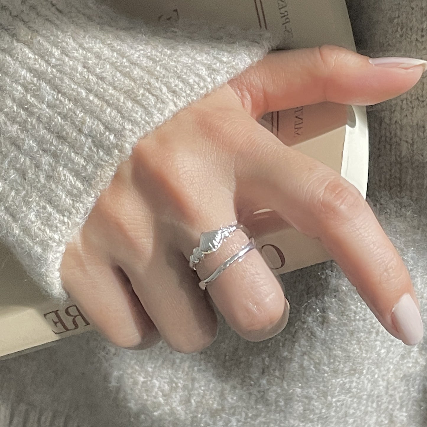 C2廠 韓國韓版貝殼珍珠S925純銀戒指 批發 折扣@洽客服 26.01.W1「XSR1213」