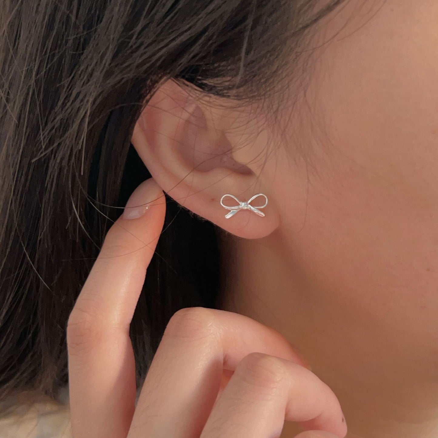 C3廠 韓國韓版蝴蝶結S925純銀耳環 批發 折扣@洽客服 25.11.W1「ES064-1」