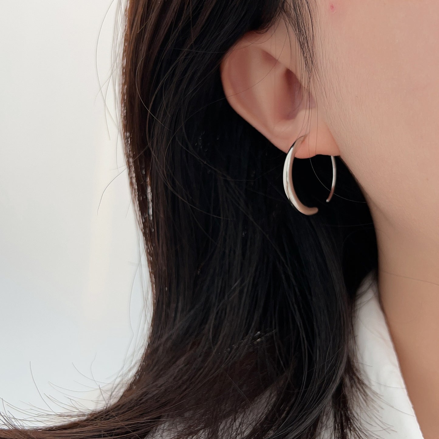 C3廠 韓國韓版實心半圓圓S925純銀耳環 批發 折扣@洽客服 25.10.W5「es037」