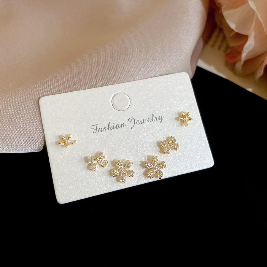 A2廠 【限量超值套組】 鋯石愛心花朵電鍍14K真金耳環批發 折扣@洽客服 26.03.W2「HE30772HE30771HE30773」