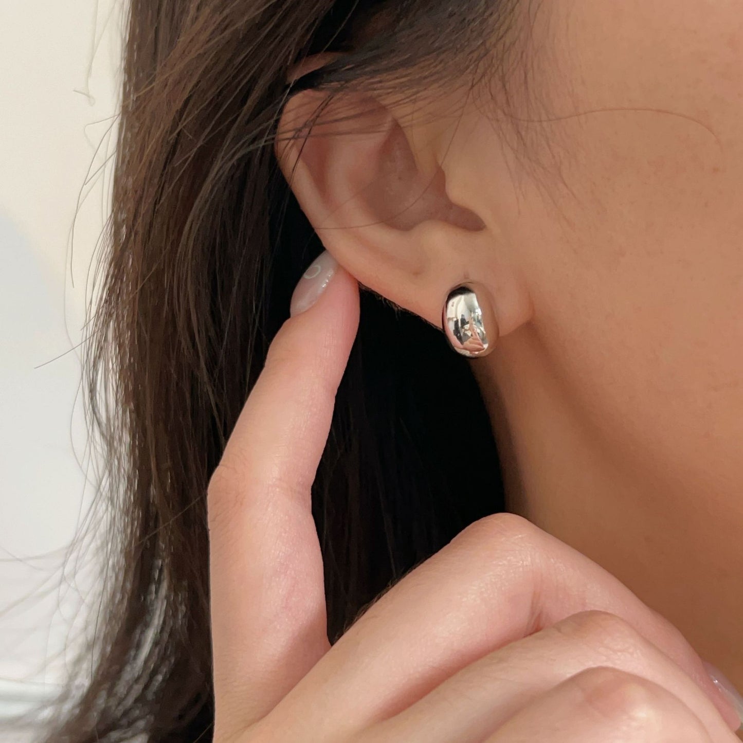 C3廠 韓版重工小銀豆S999足銀耳環 批發 折扣@洽客服 25/11.W4「SES105」