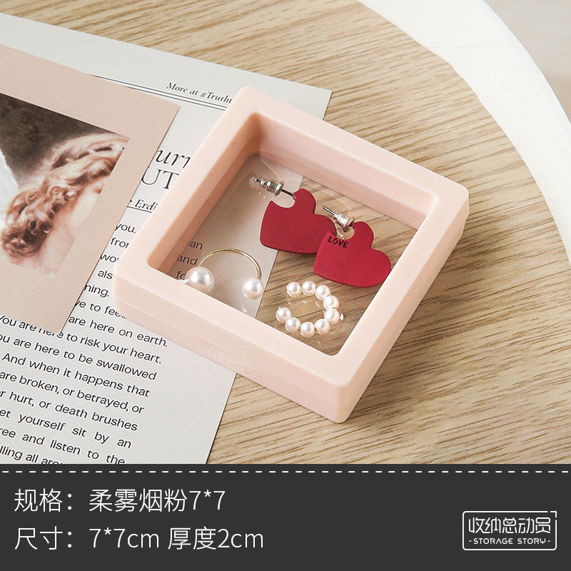 時尚透明薄膜飾品盒「AQ061」