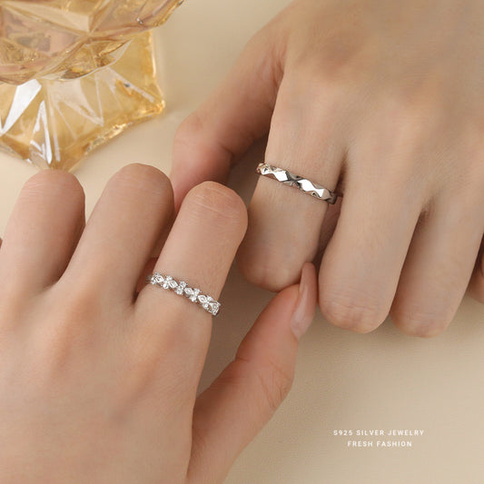 C廠 韓國韓版緣定雙方情侶開口S925純戒指 批發 折扣@洽客服 25.11.W1「K2402  K2403」