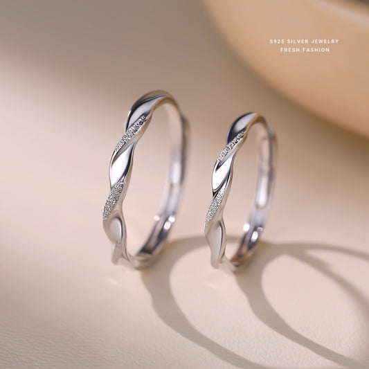 C廠 韓國韓版莫比烏斯情侶S925純銀戒指 批發 折扣@洽客服 26.01.W1「K2467  K2468」