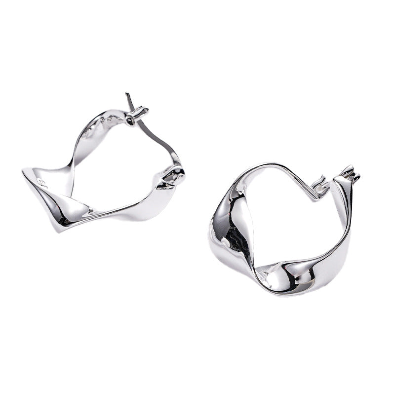 C2廠 S925銀 不規則扭紋耳環 批發 折扣@洽客服 26.01.W2「XSE2104」