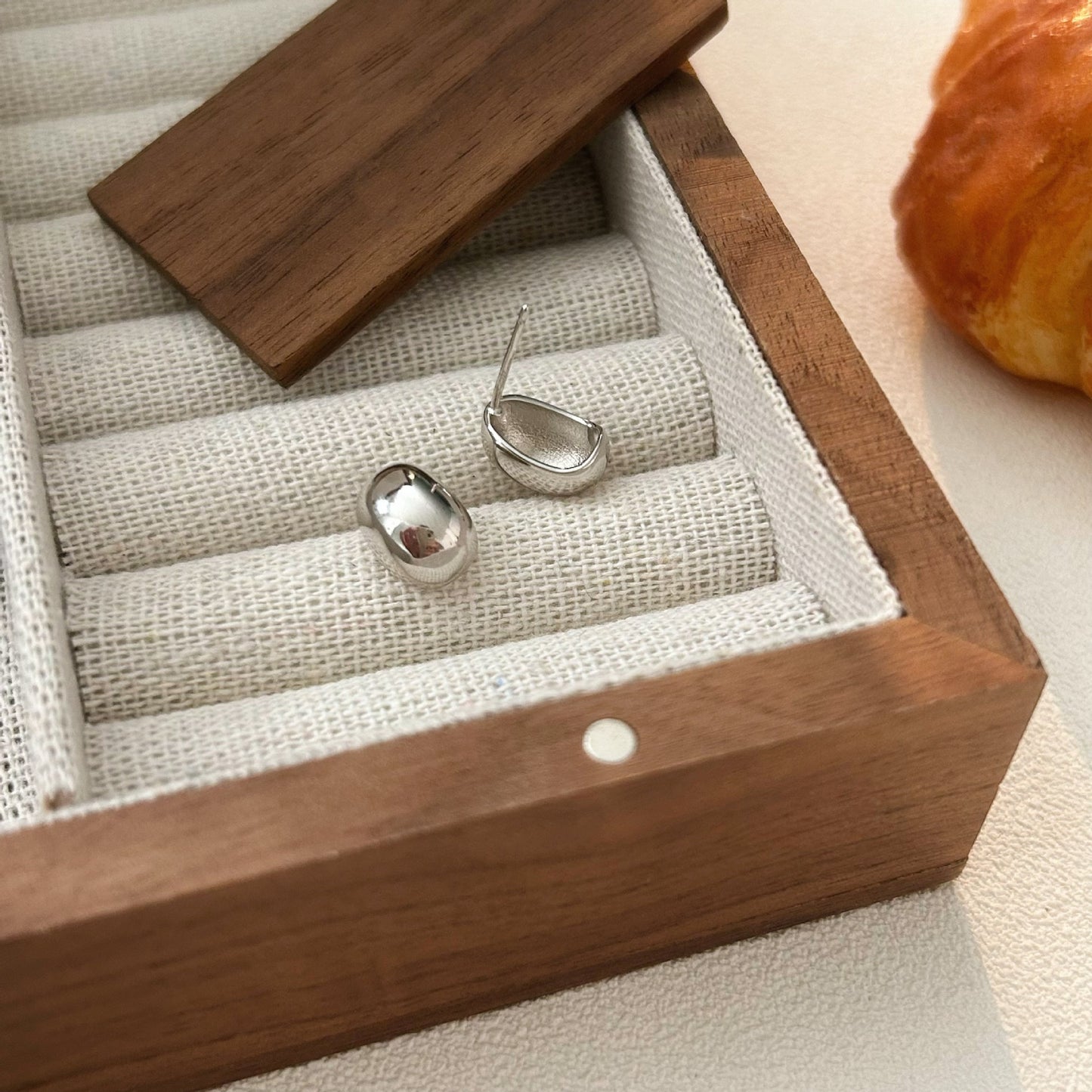 C3廠 韓版重工小銀豆S999足銀耳環 批發 折扣@洽客服 25/11.W4「SES105」