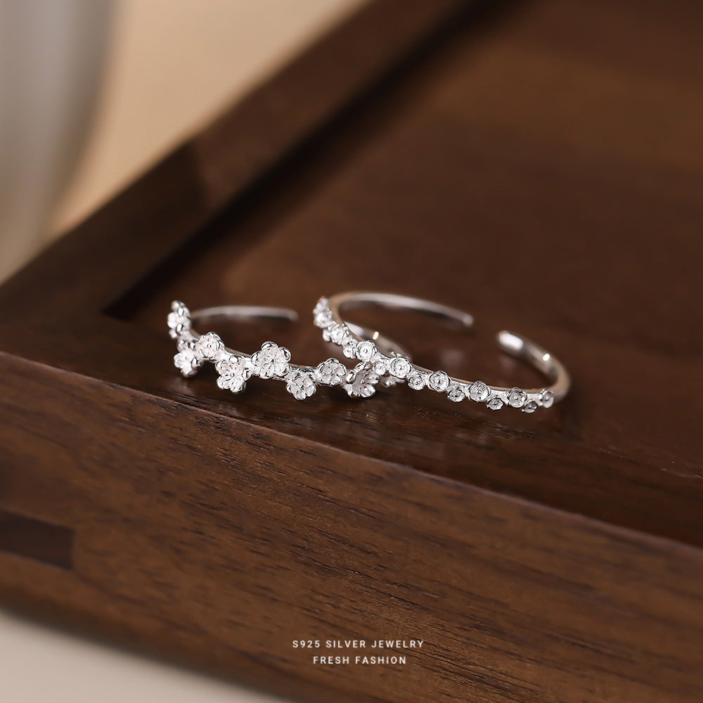 C廠 韓國韓版細圈桃花S925純銀戒指 批發 折扣@洽客服 25.11.W1「K2404 K2405」