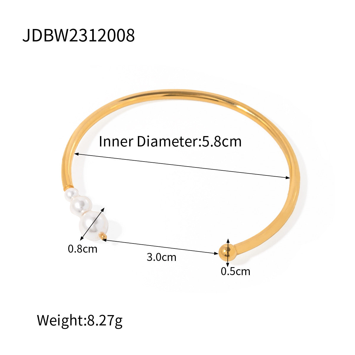 D廠 LISA 不鏽鋼鍍18K手鐲「JDBW2312008」24.07 批發折扣@洽客服