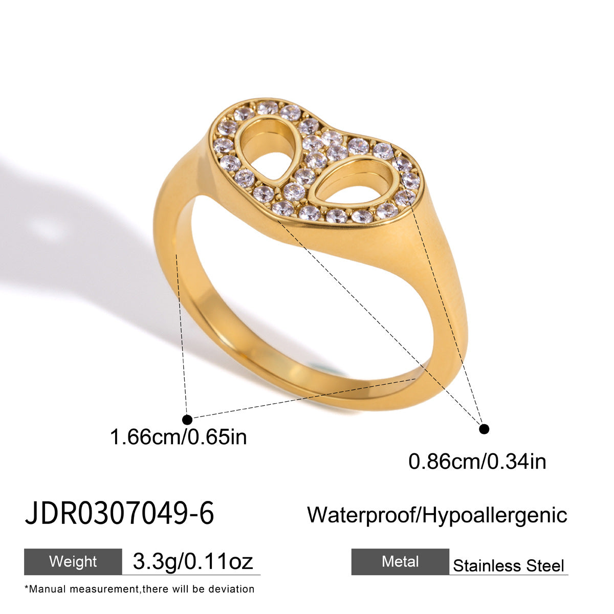 B廠 歐美款ENDLESS LOVE 鈦鋼鍍18K金戒指批發 折扣@洽客服 26.·10.W3「JDR0307049-6,JDR0307049-7,JDR0307049-8」