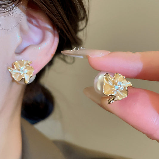 A2廠 韓國韓版鋯石花朵珍珠一款多戴銀針耳環 批發 折扣@洽客服 25.11.W1「HE28949-HE28969」