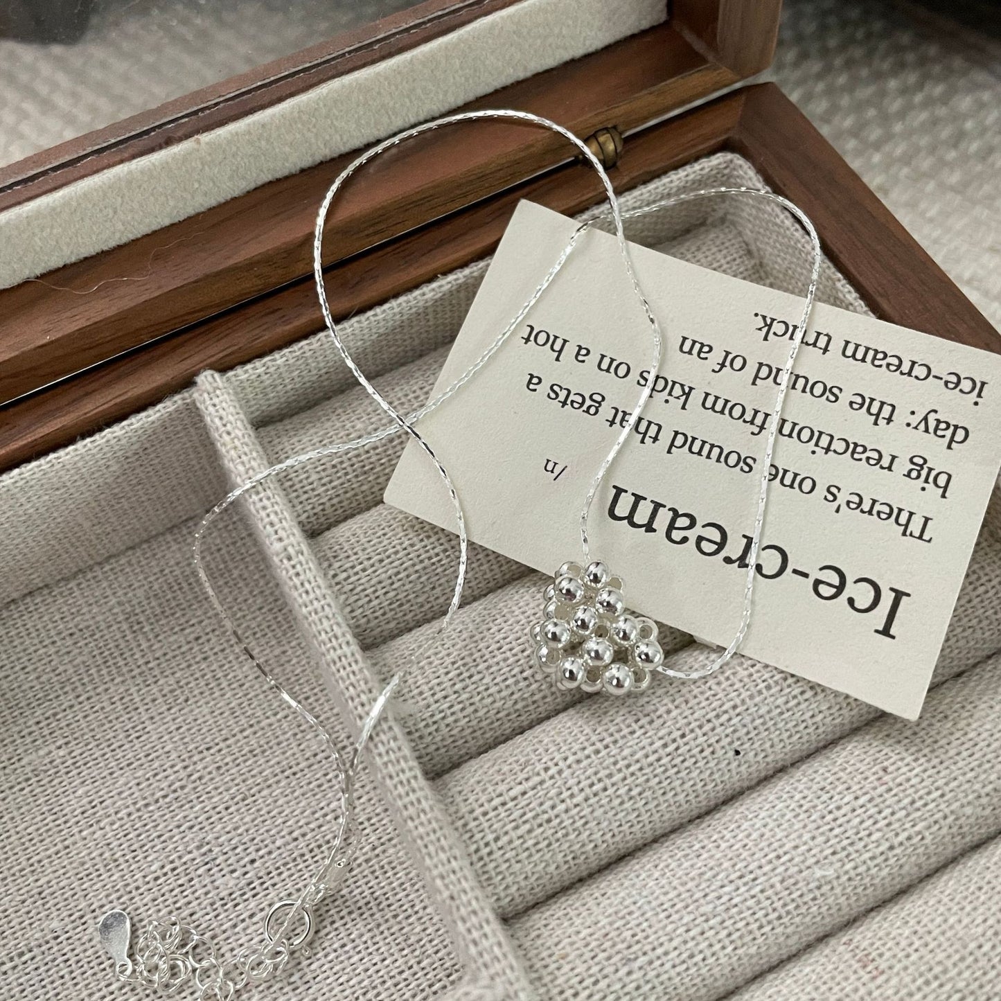 C2廠 韓國韓版復古串珠愛心S925純銀項鍊 批發 折扣@洽客服 25.10.W5「SN3503」