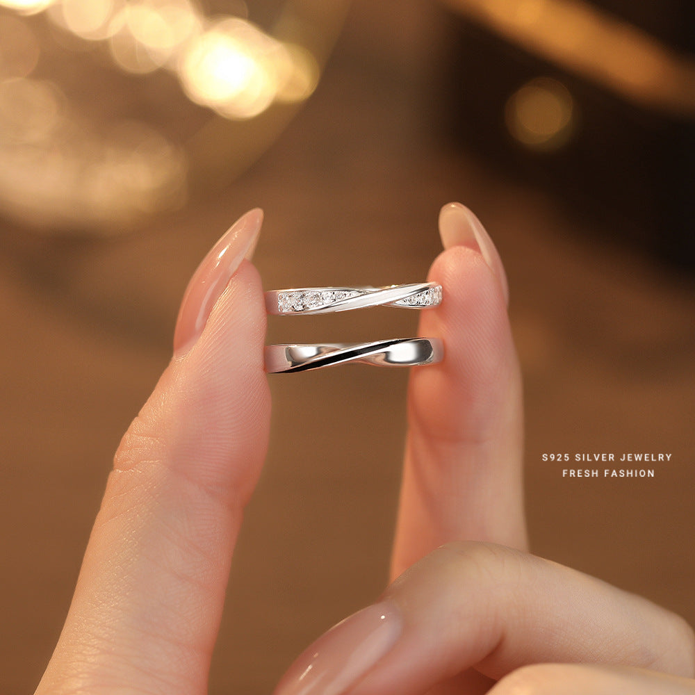 C廠 韓國韓版莫比烏斯S925純銀情侶戒指 批發 折扣@洽客服 25.10.W5「K2377」