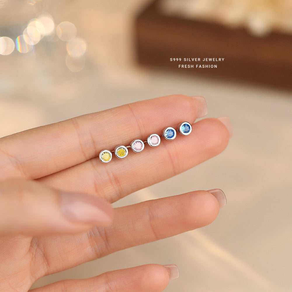 C廠 韓國韓版圓形幾何S999純銀耳環 批發 折扣@洽客服 25.11.W1「E5674」