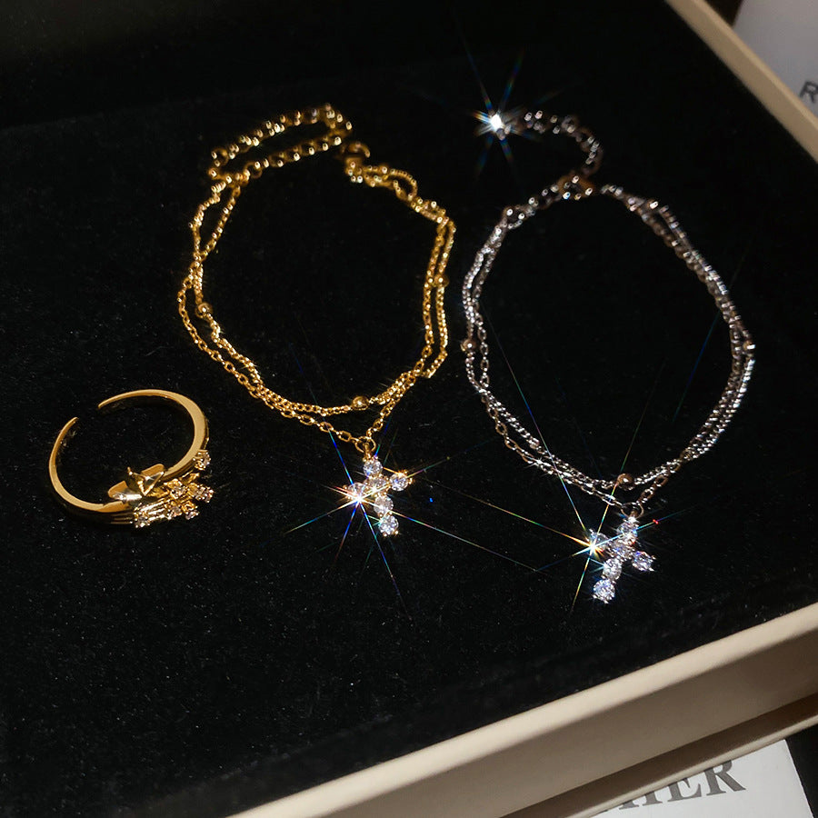 A2廠 韓國韓版鋯石十字架星星手鍊 批發 折扣@洽客服 26.01.W1「HB5030 HR2856」