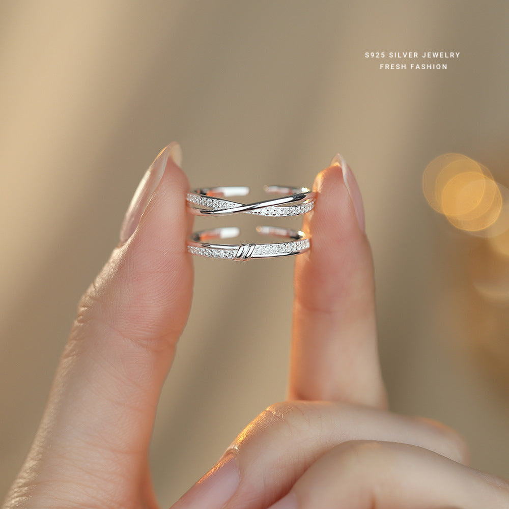 C廠 韓國韓版簡約同心結S925純銀戒指 批發 折扣@洽客服 26.03.W1「K2504 K2505」