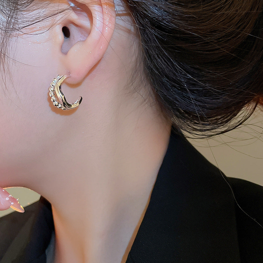 A2廠 韓國韓版簡約金屬C型銀針耳環 批發 折扣@洽客服 25.12.W3「HE29438」