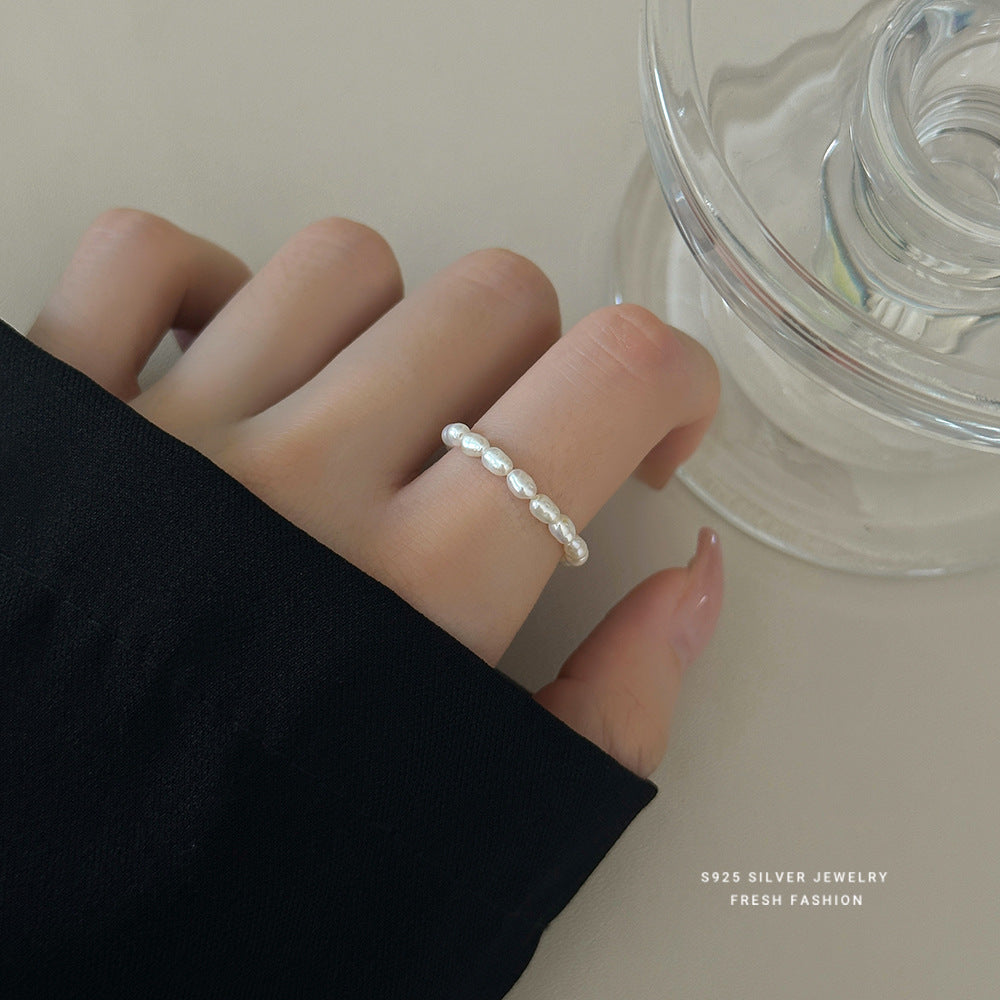 C廠 韓國韓版天然珍珠戒指 批發 折扣@洽客服 25.11.W3「K2420」