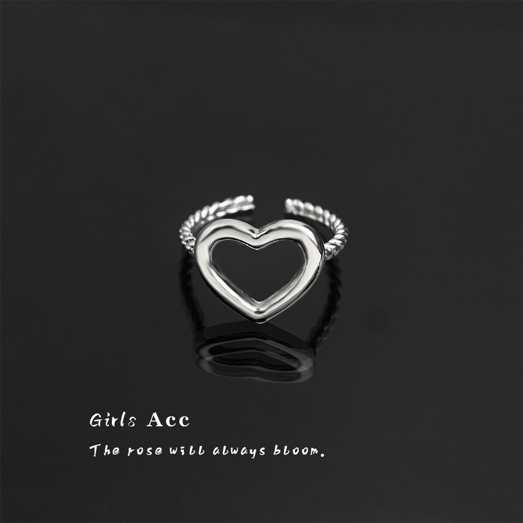 A2廠 日韓款極簡愛心鏤空戒指 批發 折扣@洽客服 25.12.W1「1519」