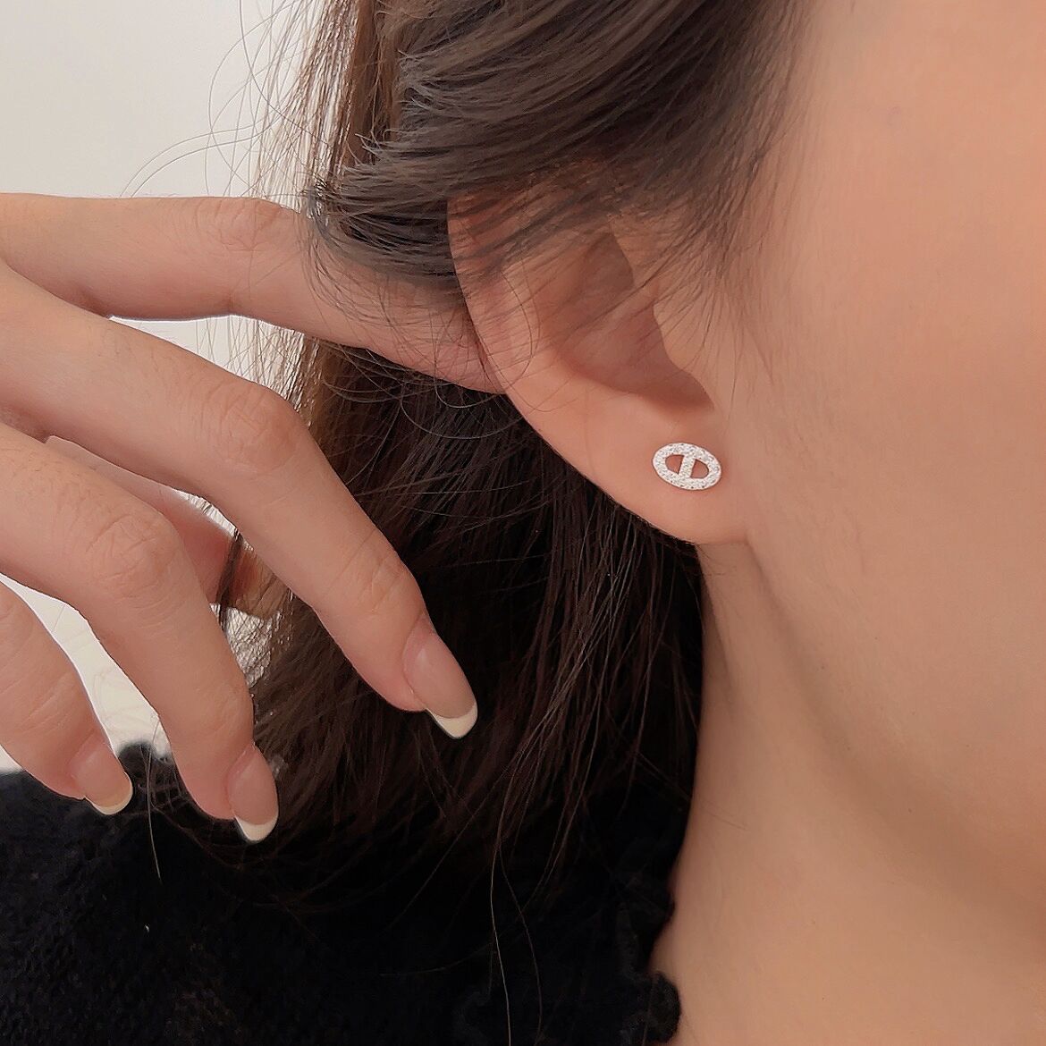 C3廠 韓國韓版氣質豬鼻子S925純銀耳環 批發 折扣@洽客服 25.10.W5「es051」