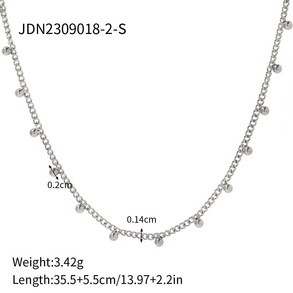 D廠 LUZÓN 鈦鋼鍍18K金項鍊「JDN2309018-3」24.03 批發折扣@洽客服