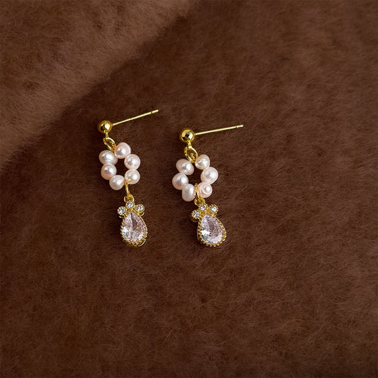 A廠 日韓千金小姐淡水珍珠銀針耳環 批發 折扣@洽客服 25.12.W3「241」